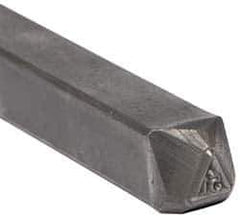 Made in USA - 3/16 Inch Character Size, 51 within a Triangle, Code Stamp - Steel - All Tool & Supply