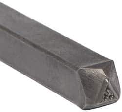 Made in USA - 3/16 Inch Character Size, 53 within a Triangle, Code Stamp - Steel - All Tool & Supply