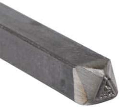 Made in USA - 3/16 Inch Character Size, 54 within a Triangle, Code Stamp - Steel - All Tool & Supply