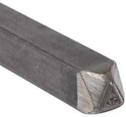 Made in USA - 3/16 Inch Character Size, 57 within a Triangle, Code Stamp - Steel - All Tool & Supply