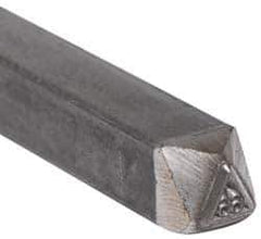 Made in USA - 3/16 Inch Character Size, 66 within a Triangle, Code Stamp - Steel - All Tool & Supply