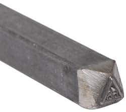 Made in USA - 3/16 Inch Character Size, 68 within a Triangle, Code Stamp - Steel - All Tool & Supply