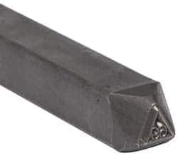 Made in USA - 3/16 Inch Character Size, 69 within a Triangle, Code Stamp - Steel - All Tool & Supply