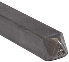 Made in USA - 3/16 Inch Character Size, 70 within a Triangle, Code Stamp - Steel - All Tool & Supply