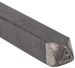 Made in USA - 3/16 Inch Character Size, 75 within a Triangle, Code Stamp - Steel - All Tool & Supply