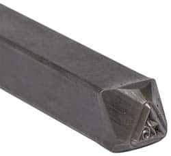 Made in USA - 3/16 Inch Character Size, 76 within a Triangle, Code Stamp - Steel - All Tool & Supply