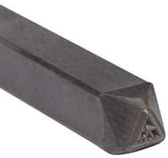 Made in USA - 3/16 Inch Character Size, 79 within a Triangle, Code Stamp - Steel - All Tool & Supply