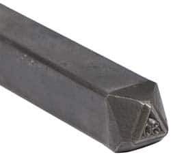 Made in USA - 3/16 Inch Character Size, 80 within a Triangle, Code Stamp - Steel - All Tool & Supply