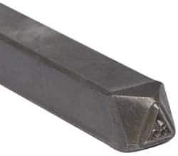 Made in USA - 3/16 Inch Character Size, 85 within a Triangle, Code Stamp - Steel - All Tool & Supply