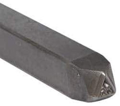 Made in USA - 3/16 Inch Character Size, 86 within a Triangle, Code Stamp - Steel - All Tool & Supply