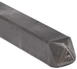 Made in USA - 3/16 Inch Character Size, 87 within a Triangle, Code Stamp - Steel - All Tool & Supply