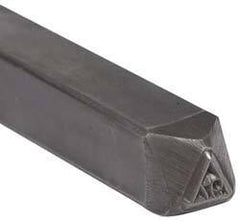 Made in USA - 3/16 Inch Character Size, 97 within a Triangle, Code Stamp - Steel - All Tool & Supply