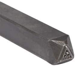 Made in USA - 3/16 Inch Character Size, 99 within a Triangle, Code Stamp - Steel - All Tool & Supply