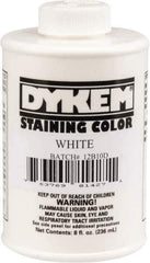 Dykem - 8 Ounce White Staining Color - Brush in Cap Container - All Tool & Supply