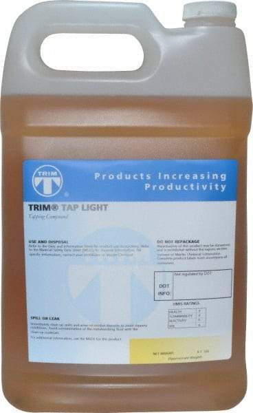 Master Fluid Solutions - Trim Tap Light, 1 Gal Bottle Tapping Fluid - Straight Oil, For Broaching, Gear Cutting, Gundrilling, Milling, Reaming, Sawing, Shaving, Threading - All Tool & Supply