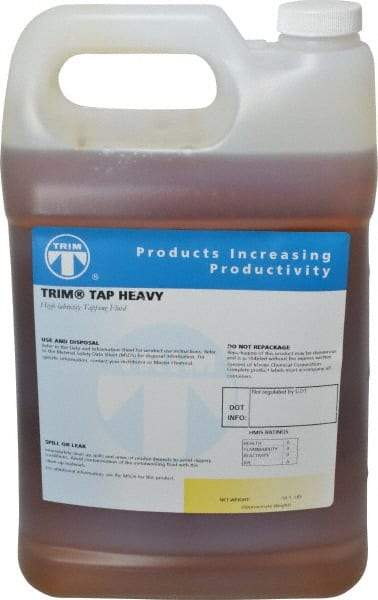 Master Fluid Solutions - Trim Tap Heavy, 1 Gal Bottle Tapping Fluid - Straight Oil, For Reaming, Threading - All Tool & Supply