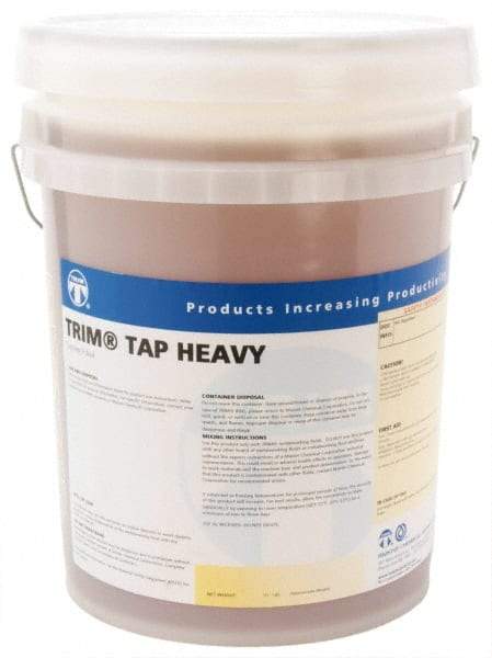 Master Fluid Solutions - Trim Tap Heavy, 5 Gal Pail Tapping Fluid - Straight Oil, For Reaming, Threading - All Tool & Supply