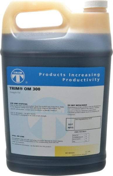 Master Fluid Solutions - Trim OM 300, 1 Gal Bottle Cutting Fluid - Straight Oil, For Grinding - All Tool & Supply