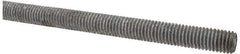 Made in USA - 1/2-13 UNC (Coarse), 6' Long, Low Carbon Steel Threaded Rod - Hot-Dipped Galvanized Finish, Right Hand Thread - All Tool & Supply