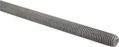 Made in USA - 5/8-11 UNC (Coarse), 6' Long, Low Carbon Steel Threaded Rod - Hot-Dipped Galvanized Finish, Right Hand Thread - All Tool & Supply