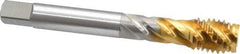 OSG - 5/8-11 UNC 4 Flute 2B Modified Bottoming Spiral Flute Tap - Vanadium High Speed Steel, TiN Finish, 110mm OAL, Right Hand Flute, Right Hand Thread - All Tool & Supply