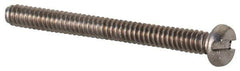 Value Collection - M1.6x0.35 Metric Coarse, 16mm Length Under Head Slotted Drive Machine Screw - Fillister Head, Grade 18-8 & A2 Stainless Steel, Uncoated, Without Washer - All Tool & Supply