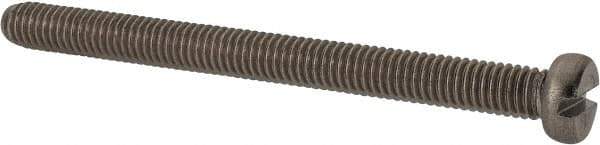 Value Collection - M6x1.00 Metric Coarse, 70mm Length Under Head Slotted Drive Machine Screw - Fillister Head, Grade 18-8 & A2 Stainless Steel, Uncoated, Without Washer - All Tool & Supply