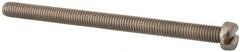 Value Collection - M6x1.00 Metric Coarse, 90mm Length Under Head Slotted Drive Machine Screw - Fillister Head, Grade 18-8 & A2 Stainless Steel, Uncoated, Without Washer - All Tool & Supply