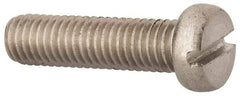 Value Collection - M8x1.25 Metric Coarse, 30mm Length Under Head Slotted Drive Machine Screw - Fillister Head, Grade 18-8 & A2 Stainless Steel, Uncoated, Without Washer - All Tool & Supply