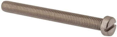 Value Collection - M10x1.50 Metric Coarse, 100mm Length Under Head Slotted Drive Machine Screw - Fillister Head, Grade 18-8 & A2 Stainless Steel, Uncoated, Without Washer - All Tool & Supply