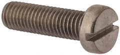 Value Collection - M10x1.50 Metric Coarse, 35mm Length Under Head Slotted Drive Machine Screw - Fillister Head, Grade 18-8 & A2 Stainless Steel, Uncoated, Without Washer - All Tool & Supply