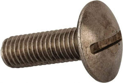 Value Collection - M8x1.25 Metric Coarse, 25mm Length Under Head Slotted Drive Machine Screw - Truss Head, Grade 18-8 & A2 Stainless Steel, Uncoated, Without Washer - All Tool & Supply