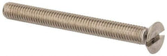 Value Collection - M6x1.00 Metric Coarse, 60mm OAL Slotted Drive Machine Screw - Flat Head, Grade 316 & A4 Stainless Steel, Uncoated, Without Washer - All Tool & Supply