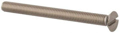 Value Collection - M6x1.00 Metric Coarse, 70mm OAL Slotted Drive Machine Screw - Flat Head, Grade 316 & A4 Stainless Steel, Uncoated, Without Washer - All Tool & Supply