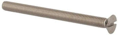 Value Collection - M8x1.25 Metric Coarse, 100mm OAL Slotted Drive Machine Screw - Flat Head, Grade 316 & A4 Stainless Steel, Uncoated, Without Washer - All Tool & Supply