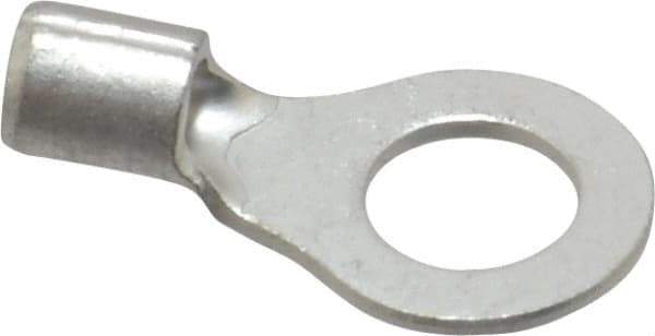 Ideal - 16-14 AWG Noninsulated Crimp Connection Circular Ring Terminal - #10 Stud, 0.661" OAL x 0.374" Wide, Tin Plated Brass Contact - All Tool & Supply