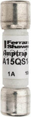 Ferraz Shawmut - 150 VAC/VDC, 1 Amp, Fast-Acting Semiconductor/High Speed Fuse - Clip Mount, 1-1/2" OAL, 100 at AC, 50 at DC kA Rating, 13/32" Diam - All Tool & Supply