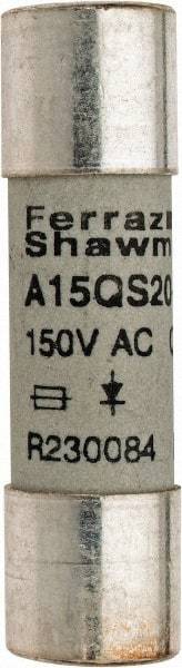 Ferraz Shawmut - 150 VAC/VDC, 20 Amp, Fast-Acting Semiconductor/High Speed Fuse - Clip Mount, 1-1/2" OAL, 100 at AC, 50 at DC kA Rating, 13/32" Diam - All Tool & Supply