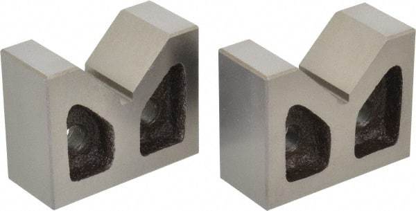 SPI - 1-3/4" Max Capacity, 90° Angle, Cast Iron V-Block - 3" Long x 1-5/16" Wide x 2-3/8" High, Sold as Matched Pair - All Tool & Supply