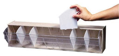 Quantum Storage - 23-5/8" Wide x 5-15/16" High x 5-1/4" Deep, Small Parts Tip Out Stacking Bin Organizer - Polystyrene Frame, 1 Compartments, 22-1/2" Wide x 5-1/4" High Bin - All Tool & Supply