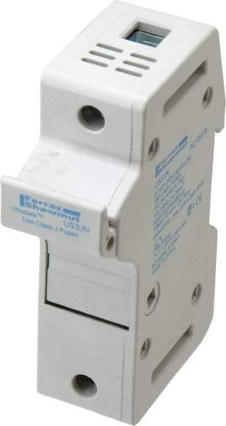 Ferraz Shawmut - 1 Pole, 600 VAC/VDC, 30 Amp, DIN Rail Mount Fuse Holder - Compatible with J Class, 58mm Long x 1.28 Inch Wide and 22mm Diameter Fuse - All Tool & Supply