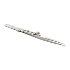 Value Collection - 5-1/2" OAL Diamond Tweezers - Fine Point with Slide Lock - All Tool & Supply