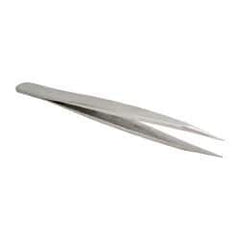 Value Collection - 4-3/4" OAL OO-SS Precision Tweezers - Very Strong, Heavy Tip & Shank - All Tool & Supply