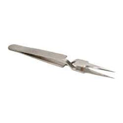 Value Collection - 4-11/32" OAL N5 Reverse Action Tweezers - Long & Very Fine Point - All Tool & Supply