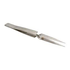 Value Collection - 4-7/8" OAL NAA Reverse Action Tweezers - Long & Strong Point - All Tool & Supply