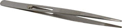 Value Collection - 5-3/4" OAL Assembly Tweezers - Slide Locking Broad Point, Serrated Body/Tip - All Tool & Supply