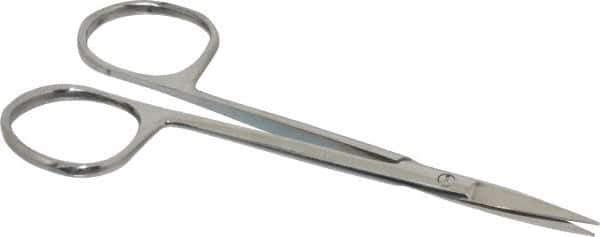 Value Collection - 4" OAL Stainless Steel Iris Scissors - Straight Handle, For General Purpose Use - All Tool & Supply