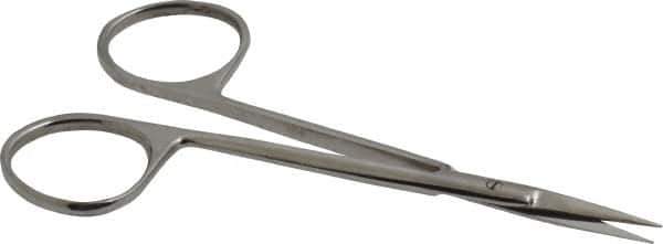 Value Collection - 4-1/2" OAL Stainless Steel Iris Scissors - Straight Handle, For General Purpose Use - All Tool & Supply