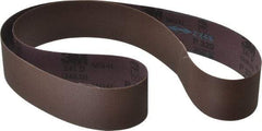 3M - 2" Wide x 48" OAL, 320 Grit, Aluminum Oxide Abrasive Belt - Aluminum Oxide, Extra Fine, Coated, X Weighted Cloth Backing, Series 341D - All Tool & Supply