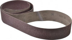 3M - 3" Wide x 132" OAL, 36 Grit, Aluminum Oxide Abrasive Belt - Aluminum Oxide, Very Coarse, Coated, X Weighted Cloth Backing, Series 341D - All Tool & Supply